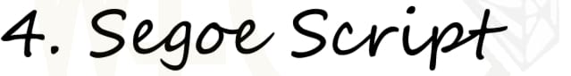 Grawer Laser 4 – Segoe Script