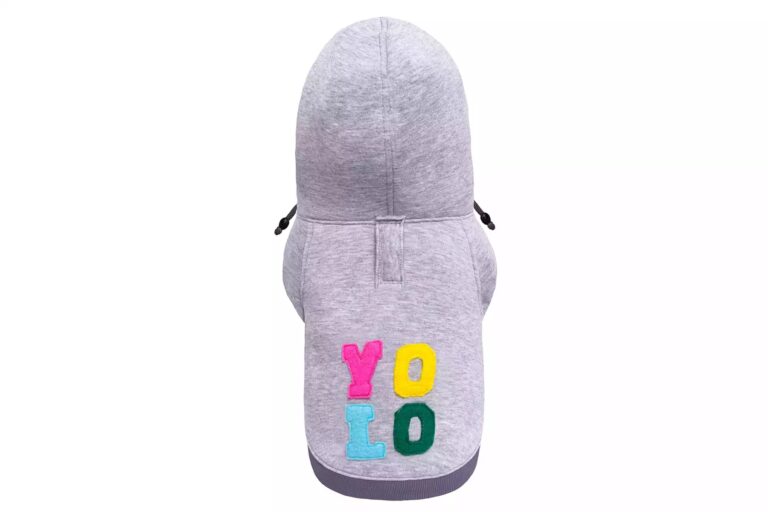Bluza dla psa YOLO szara – L