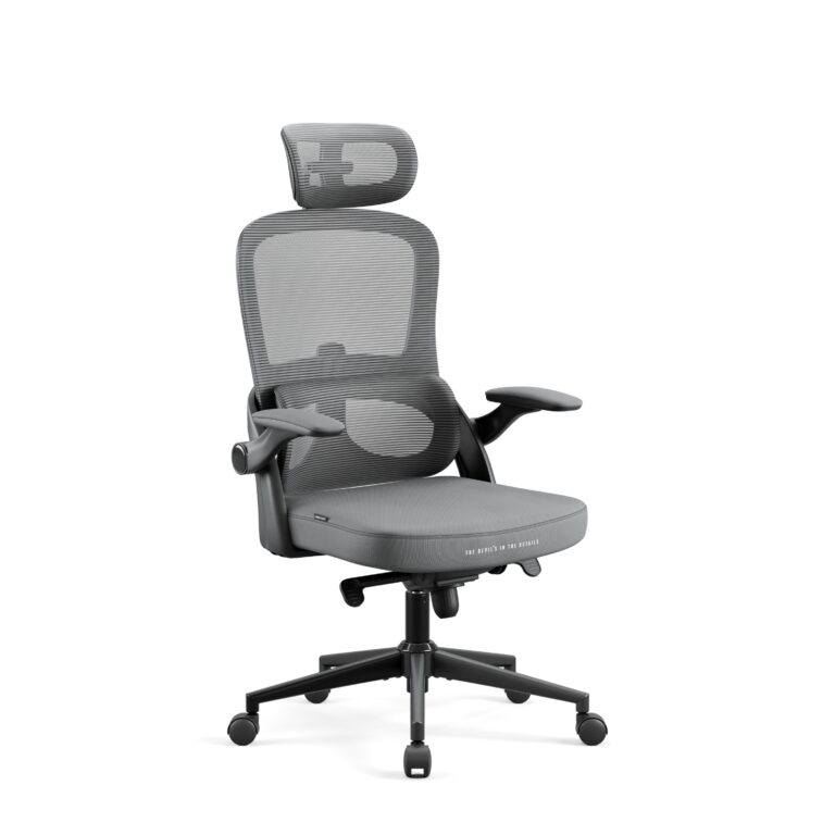 Fotel biurowy, ergonomiczny Diablo V-Light, szary