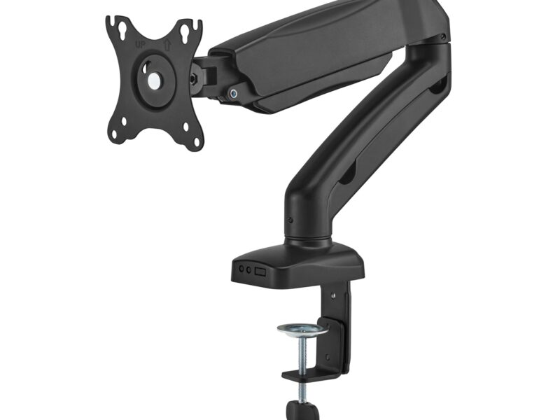 Uchwyt na monitor do biurka z regulacją wysokości, przekątna 17-32 cale, solidny SolidHand-GS01