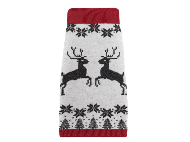 Sweterek dla psa REINDEER świąteczny – L