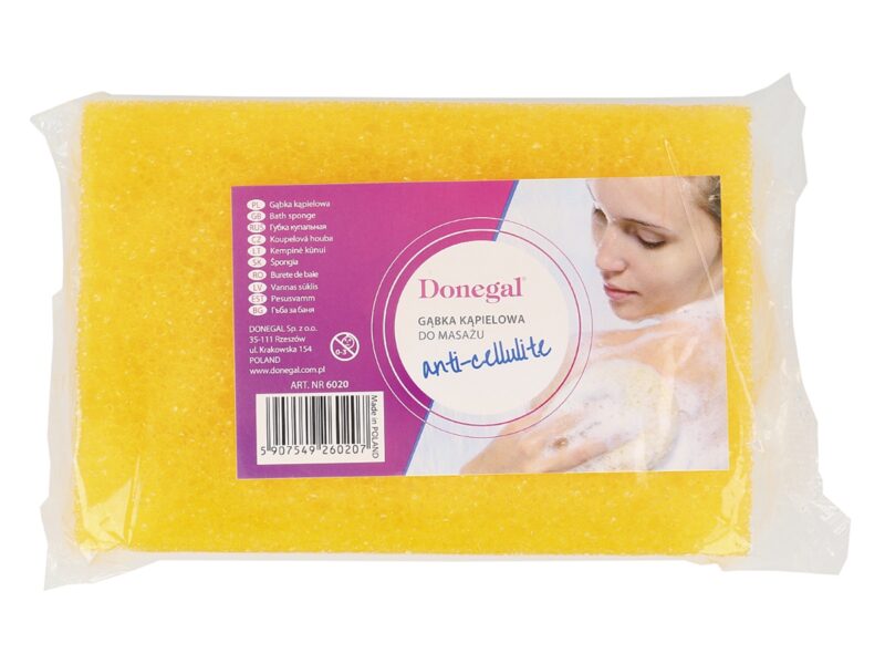 Gąbka do kąpieli o ostrzejszej strukturze