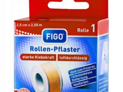 TAŚMA OPATRUNKOWA PLASTER NA RANY DŁUGI 2,5 X 250 CM NIEMIECKI CIELISTY DE