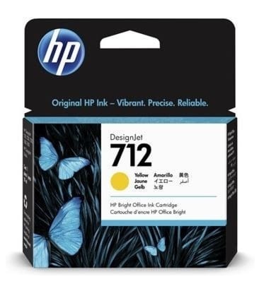 HP Inc. Tusz 712 29ml 3ED69A żółty