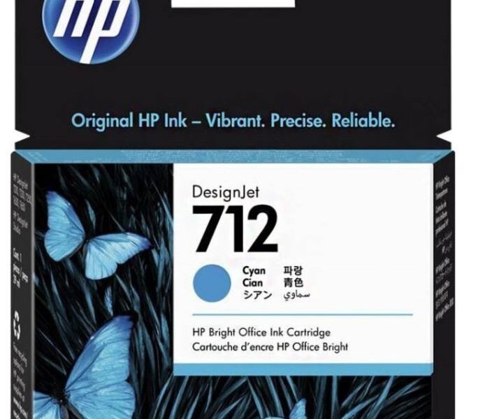 HP Inc. Tusz 712 29ml 3ED67A błękitny