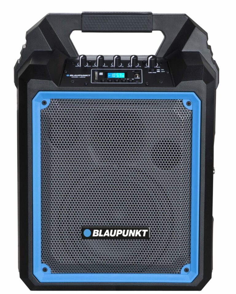 System audio kolumna Blaupunkt MB06 – Bluetooth, karaoke z mikrofonem, pilot, radio FM, MP3