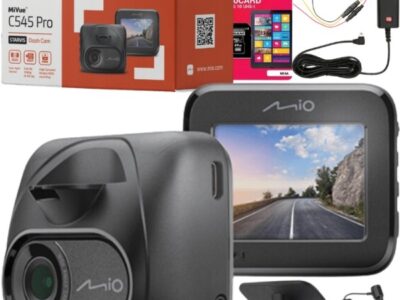Zestaw Wideorejestrator kamera samochodowa Mio MiVue C545 PRO + Mio Smartbox + karta 64GB