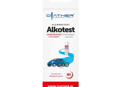 Alkotest jednorazowy atestowany Diather – 1 sztuka