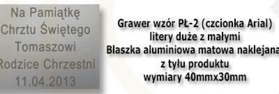 Grawer płytka wzór PŁ-2
