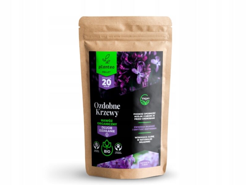 PLANTEO KRZEWY OZDOBNE PELLET 1KG NAWÓZ ORGANICZNY DO KRZEWÓW OGRÓD EKO