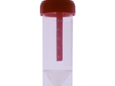 Pojemnik do analizy kału z łopatką – niesterylny 30ml