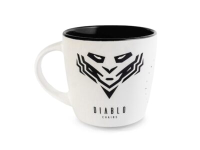 Kubek Diablo Chairs biało-czarny