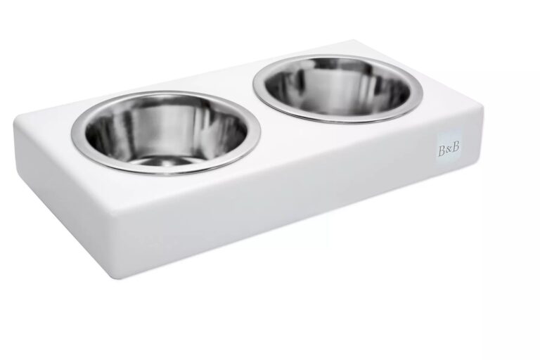Miska dla psa DUO biała – S