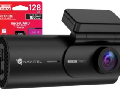 Zestaw Wideorejestrator kamera samochodowa Navitel R35 Full HD, G-sensor + karta microSD 128GB