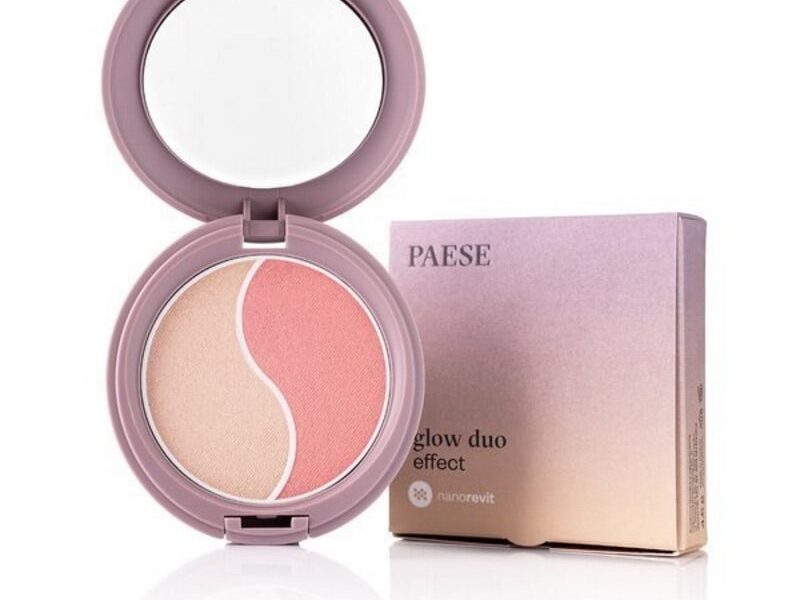 Paese puder rozświetlający i róż do policzków Nanorevit Glow Duo Effect 4,5 g