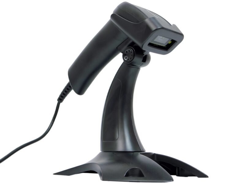 Czytnik kodów kreskowych z podstawką i automatycznym skanowaniem, przewodowy USB, Virtual COM HD26A