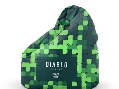 Pufa dla dziecka Diablo Chairs, zielona Craft Edition