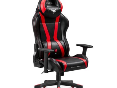 Fotel gamingowy Diablo X-Horn 2.0 Normal Size, czarno-czerwony