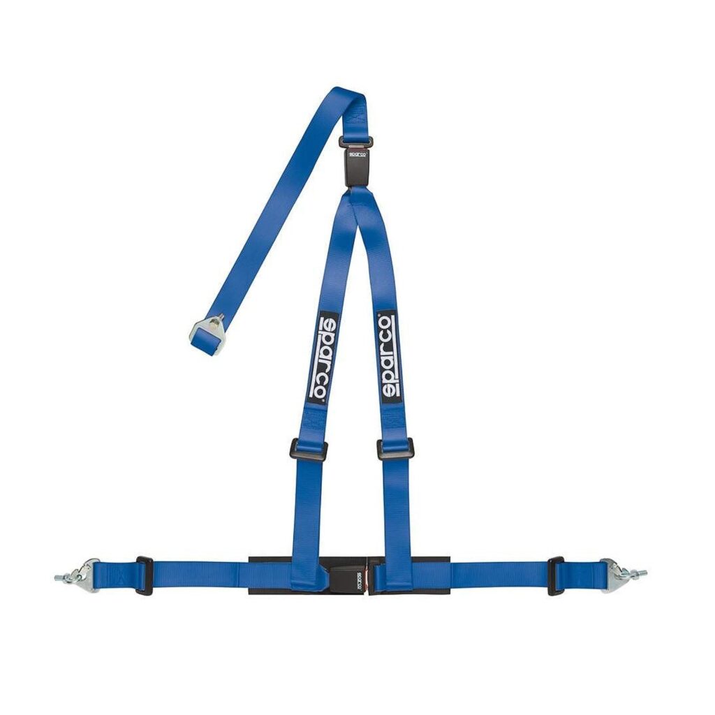 Pasy bezpieczeństwa Sparco 3 – punktowe CLUB H-3M DUAL niebieskie (ECE)