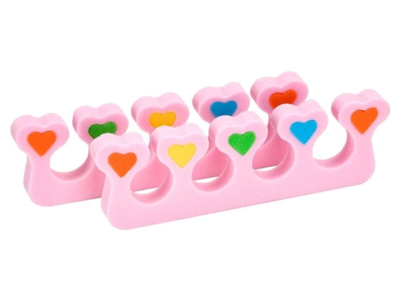 Separatory piankowe do pedicure serduszka Activeshop – 2 sztuki