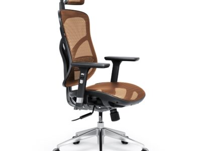 Fotel ergonomiczny Diablo V-Basic, czarno-pomarańczowy