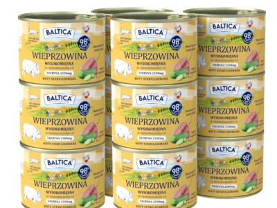 185g Karma mokra Bezzbożowa, monoproteinowa Kot dorosły Wieprzowina