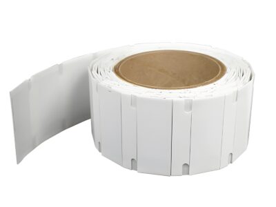 Znaczniki RFID UHF 920-925 MHz, zestaw 20 sztuk naklejek na rolce, odczyt 2,8 -7 m, białe Tag-MR6P-6535