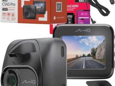 Zestaw Wideorejestrator kamera samochodowa Mio MiVue C545 PRO + karta 128GB