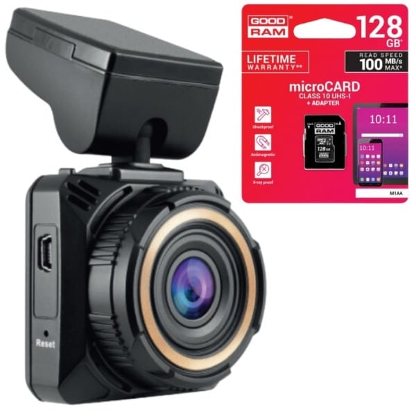 Zestaw Wideorejestrator kamera samochodowa Navitel R6 + karta 128GB