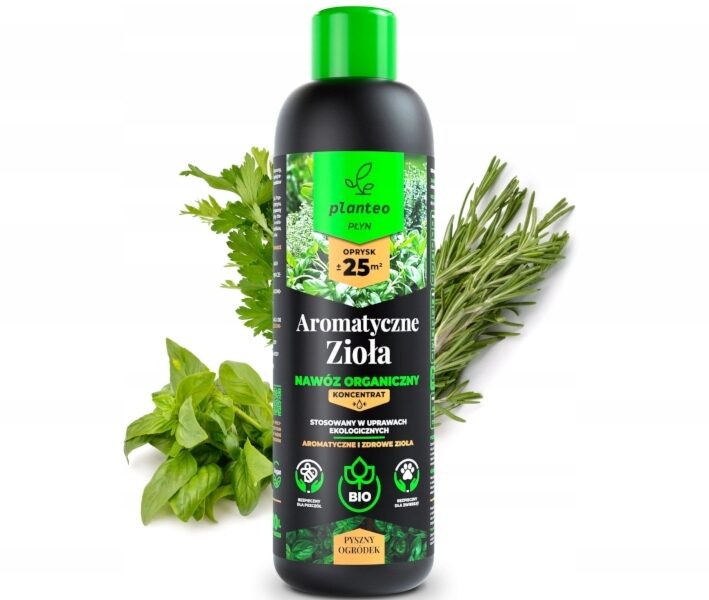 PLANTEO PŁYN AROMATYCZNE ZIOŁA DO ZIÓŁ 1L NAWÓZ ORGANICZNY BIO