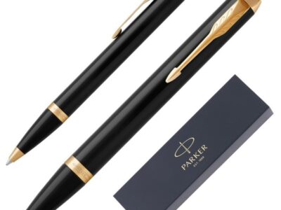 Długopis Parker IM Czarny GT z etui, stal i detale 23K złotem