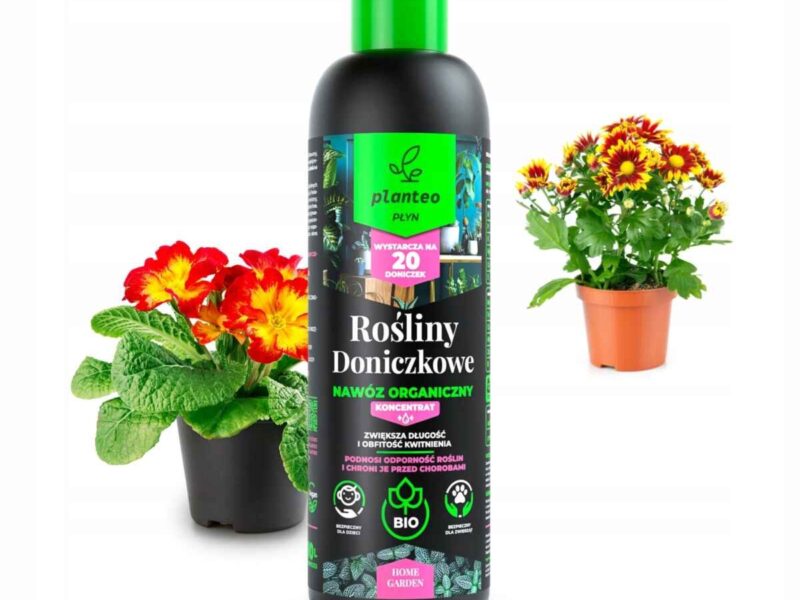 PLANTEO PŁYN ROŚLINY DONICZKOWE 1L ZIELONE DOMOWE BALKON OGRÓD ORGANICZNY