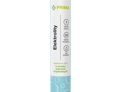 Prima Elektrolity – Tabletki musujące o smaku owoców tropikalnych