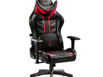 Fotel gamingowy Diablo X-Ray 2.0 Normal Size, czarno-czerwony