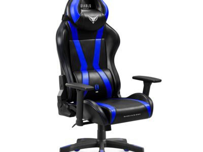 Fotel gamingowy Diablo X-Horn 2.0 Normal Size, czarno-niebieski