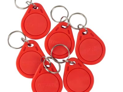 Zestaw 10 breloków UNIQUE do kluczy, zakodowanych o częstotliwości RFID 125 kHz, kolor czerwony HD-RKF07R