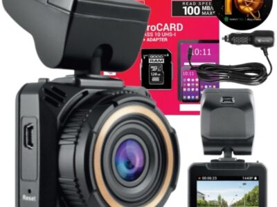Zestaw Wideorejestrator kamera samochodowa Navitel R6 + karta pamięci 128GB + zawieszka zapachowa Navitel