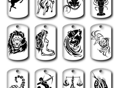 Wisiorek srebrny ze znakiem ZODIAKU- 1