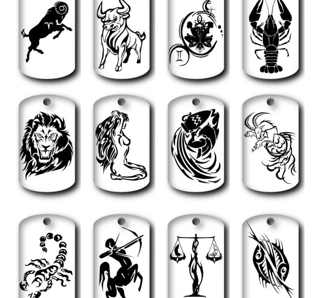 Wisiorek srebrny ze znakiem ZODIAKU- 1