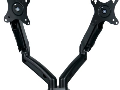 Ramię na 2 monitory do biurka z przekątną 13″-27″ ze sprężyną gazową do regulacji, VESA SolidHand-SG02