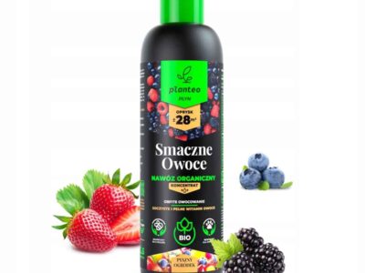 PLANTEO PŁYN SMACZNE OWOCE 1 L NAWÓZ ORGANICZNY BIO OGRÓDEK EKO UPRAWA