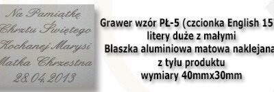 Grawer płytka wzór PŁ-5