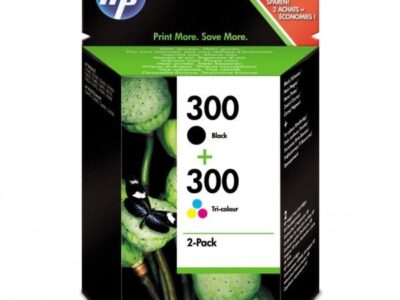 HP 300 zestaw 2 czarny/Trójkolorowy DJ CN637EE