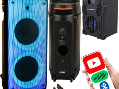 Zestaw audio Blaupunkt PB08DB PartyBox i przenośny APS11 VICE z LED