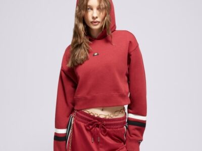 ELLESSE Bluza Z Kapturem Barnes Brgnd Cropped Hoody
