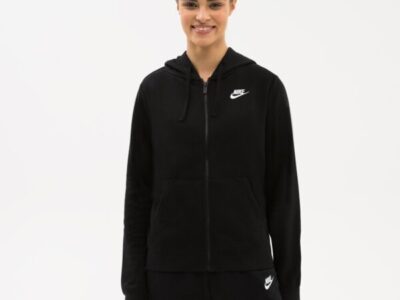 NIKE Bluza Rozpinana Z Kapturem W Nsw Club Flc Fz