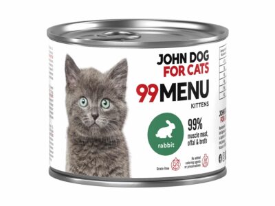 Karma mokra John Dog for dla kociąt Królik – 200g