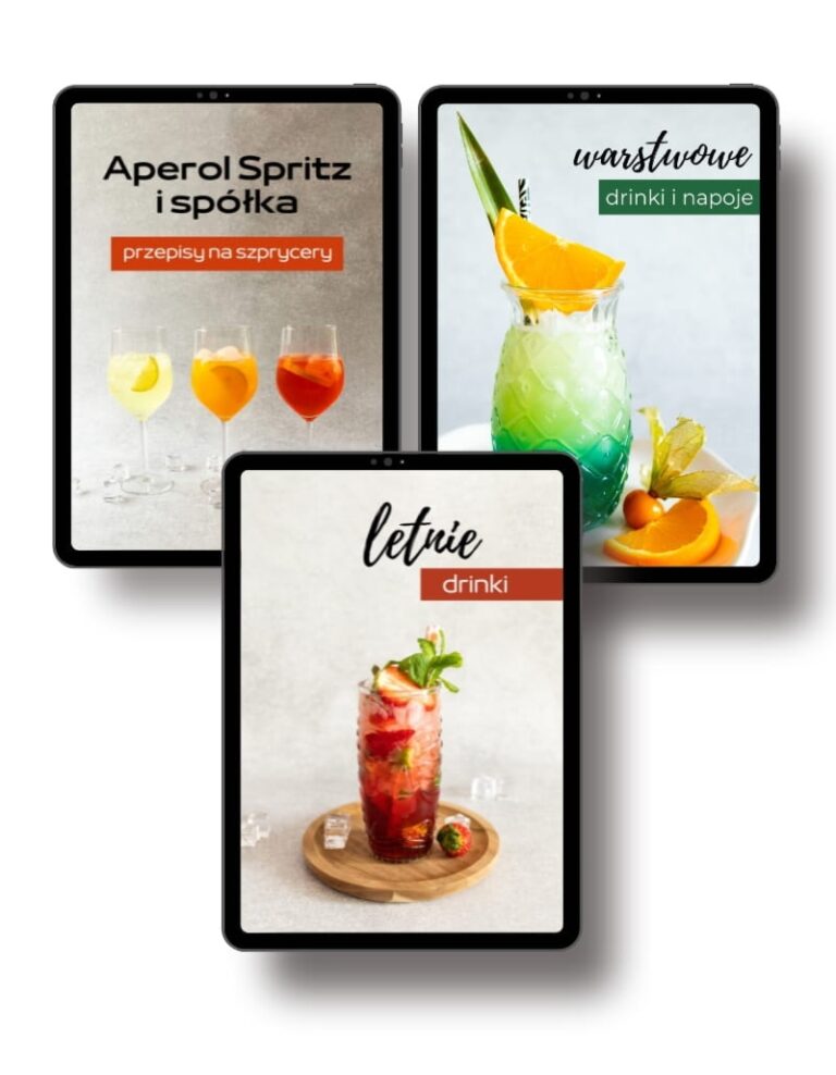 PAKIET 3 ebooków Letnie drinki + Aperol Spritz i spółka + Warstwowe drinki