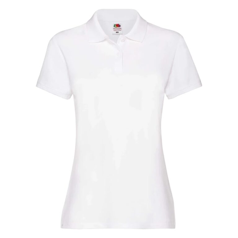 Koszulka Damska Polo Premium Fruit Of The Loom – Biała