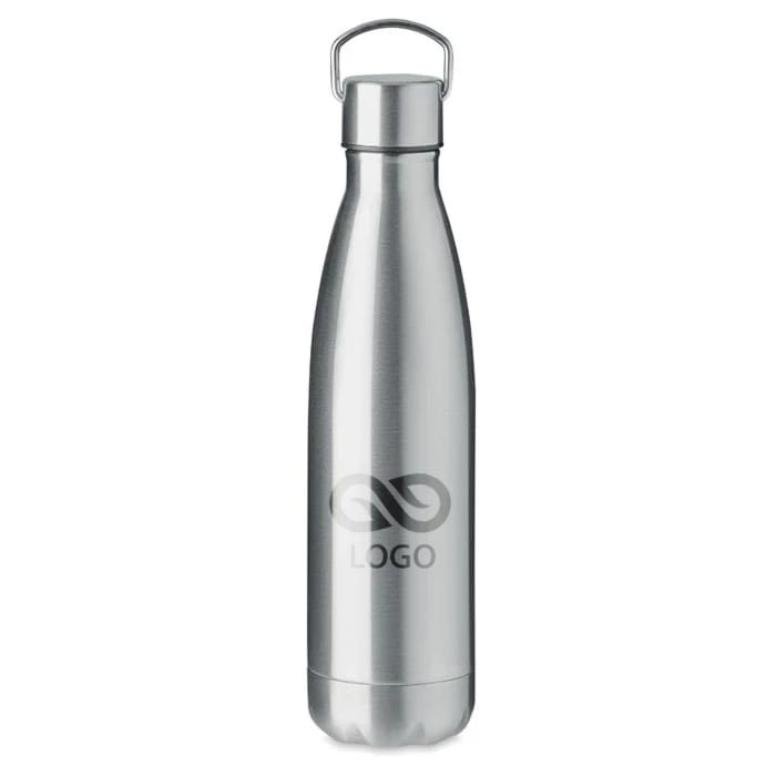 Butelka dwuścienna 500ml MATIS – srebrny mat